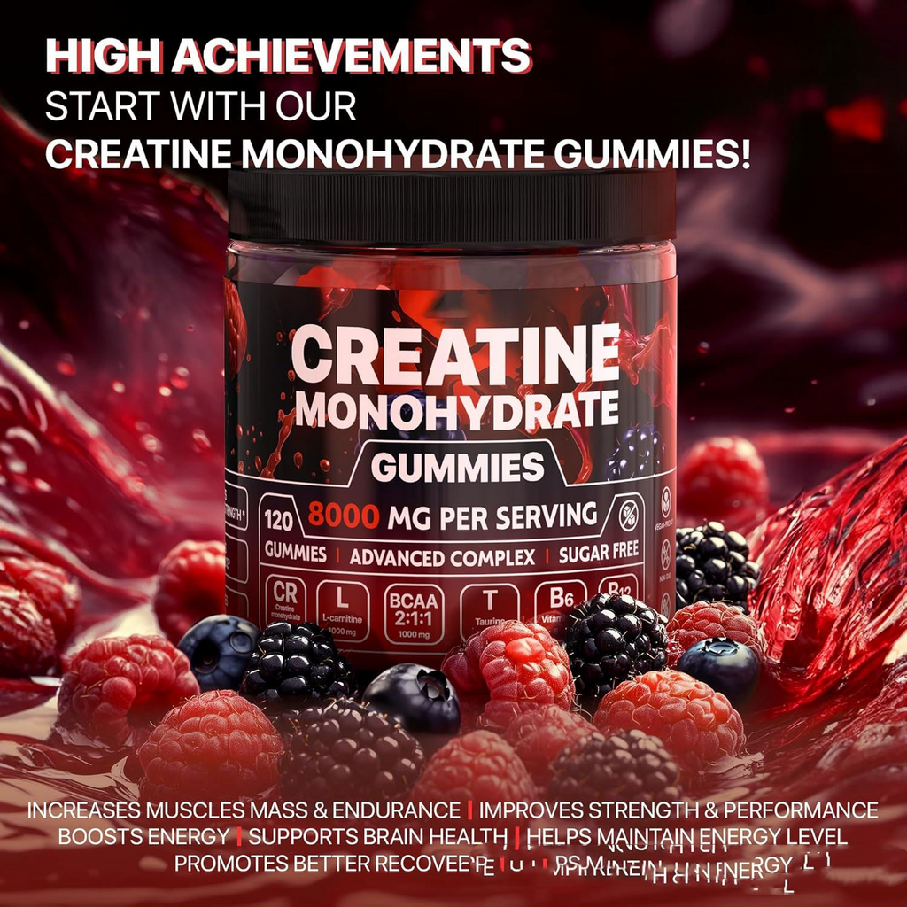 Muscle Boost Gummies – Berry Flavour Supplement