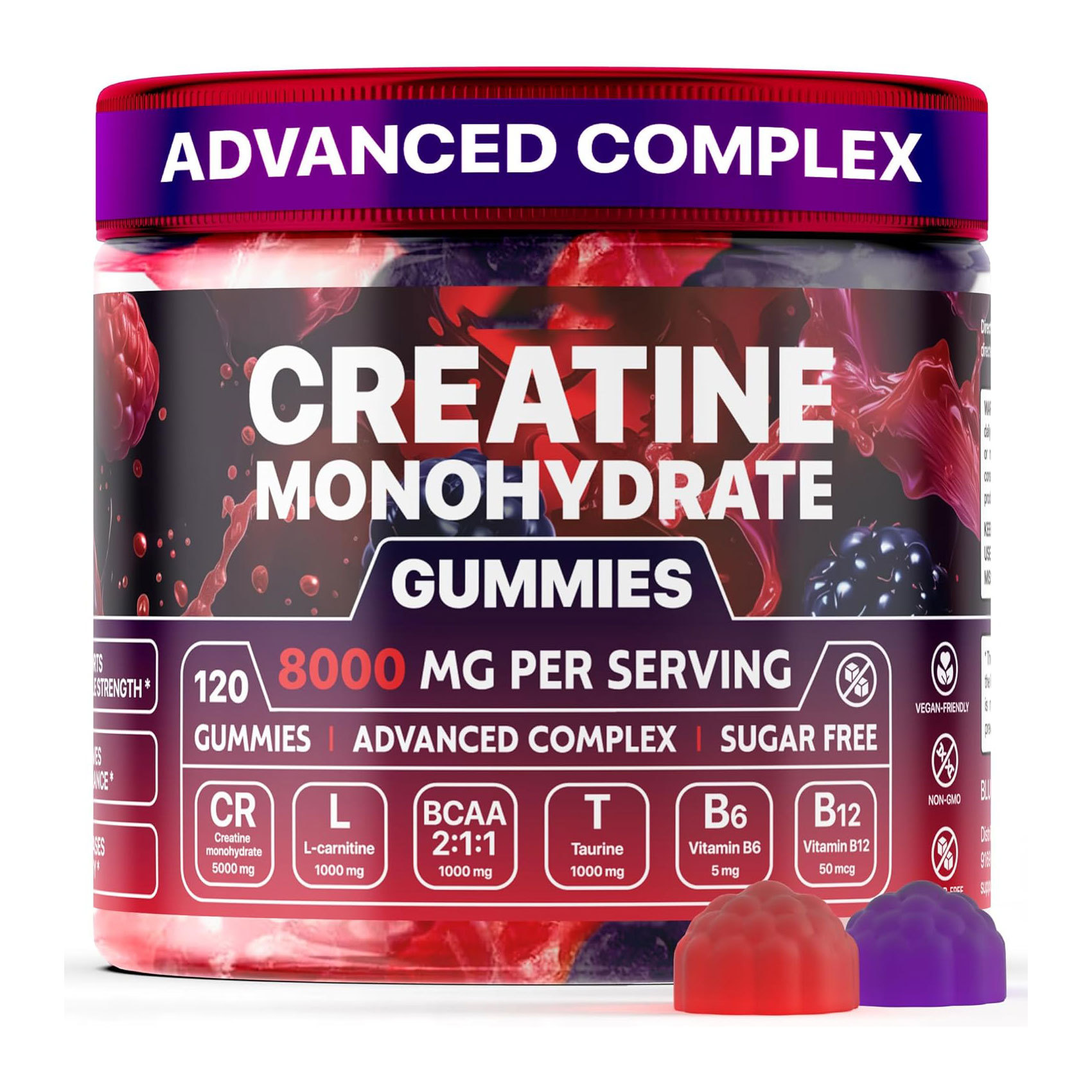 Muscle Boost Gummies – Berry Flavour Supplement