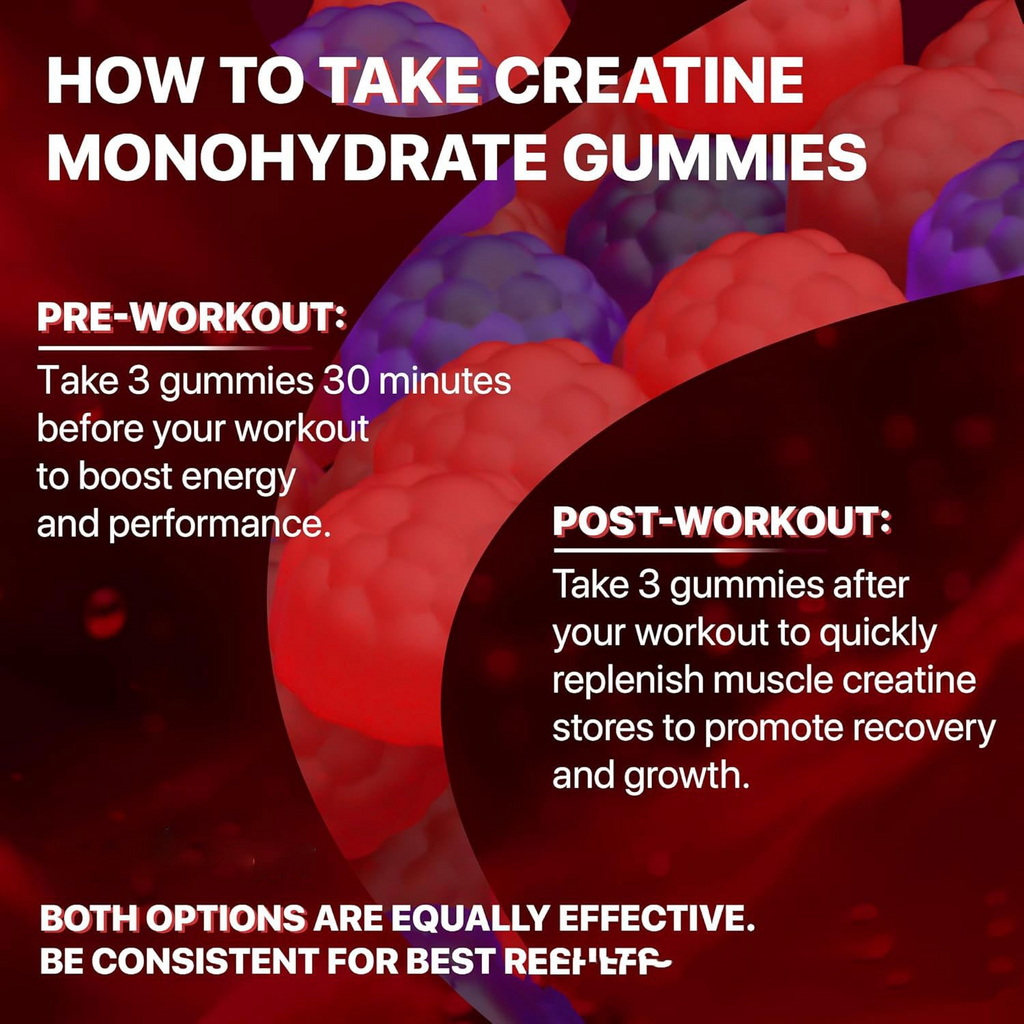 Muscle Boost Gummies – Berry Flavour Supplement