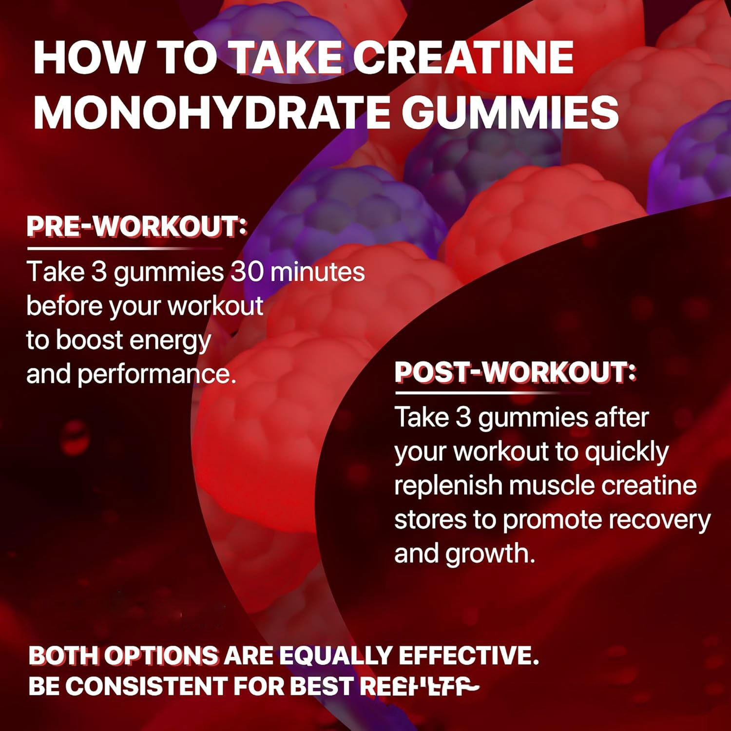 Muscle Boost Gummies – Berry Flavour Supplement