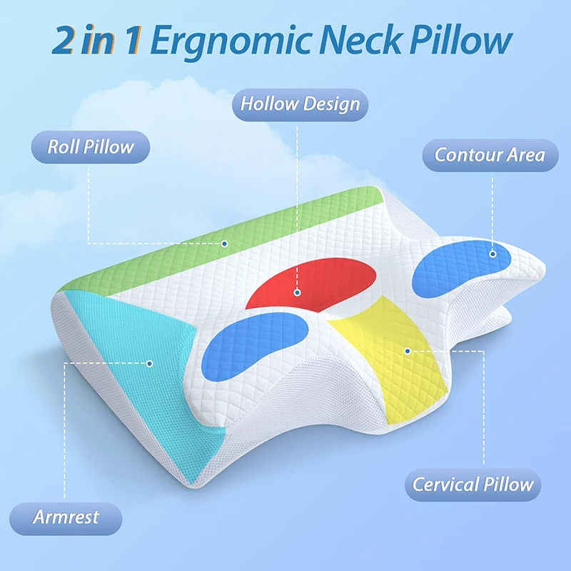 Neck Pillow – Ergonomic Support Pillow for Travel & Home