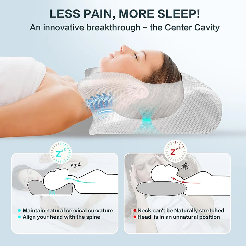Neck Pillow – Ergonomic Support Pillow for Travel & Home