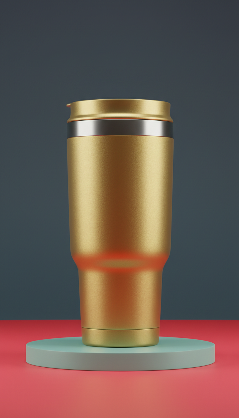 Electric Gold Insulated Travel Mug