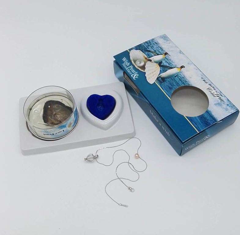 Pearl Jewellery Gift Box – Freshwater Necklace with Wish Pearl